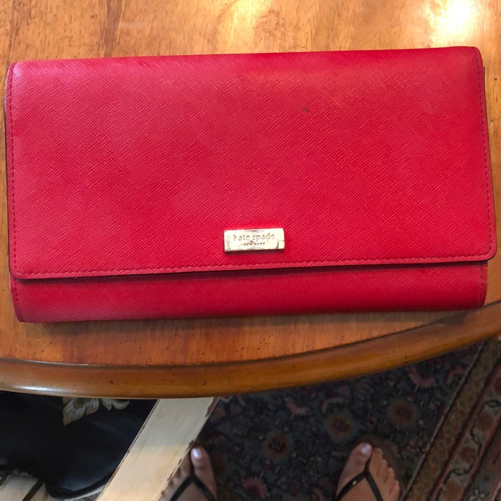 Red Kate Spade wallet